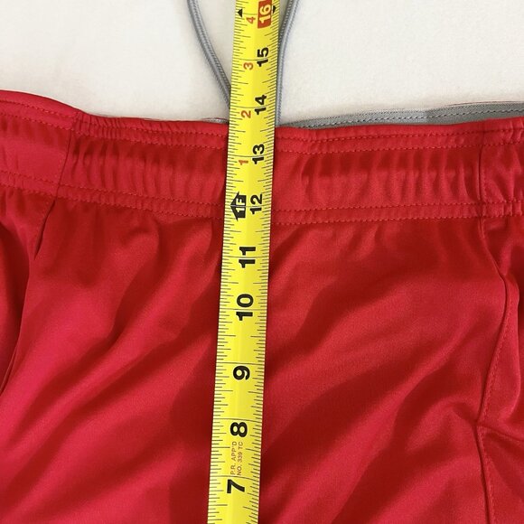 AND1 Men's Pull-on Elastic Drawstring Waistband Red Basketball Shorts Size 2XL - Picture 10 of 12